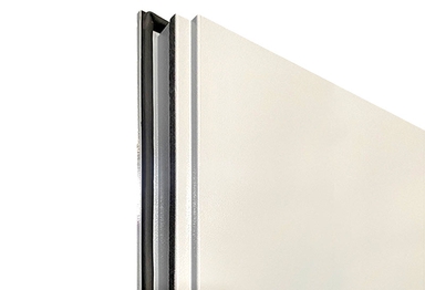 Полуторопольная глухая противопожарная нержавеющая дверь с системой Антипаника ДПМ 02/60 (EI 60) — №01 (NEW)